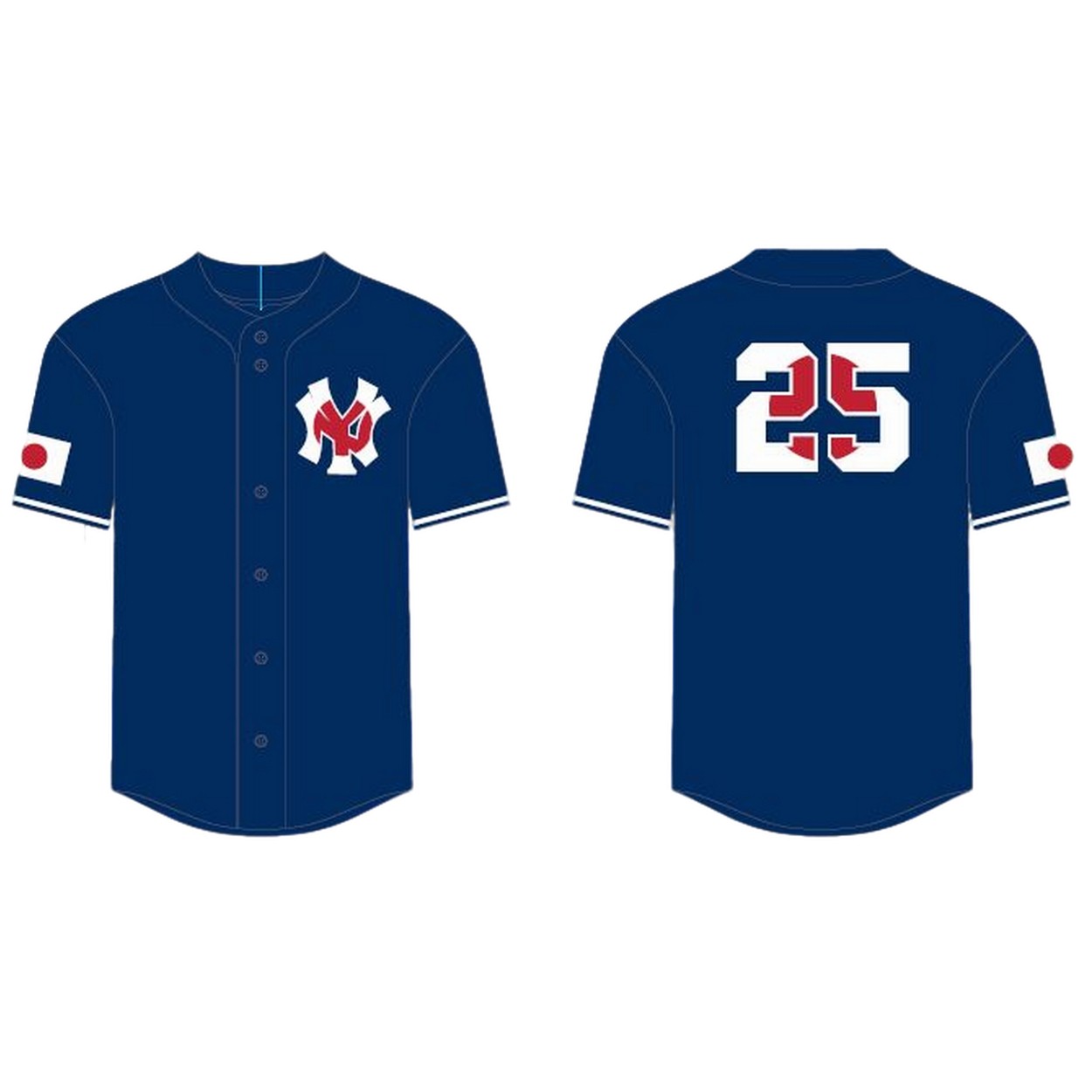 2025 NY Yankees Japanese Flag Jersey Giveaway 2025 NY Yankees Japanese Flag Jersey Giveaway