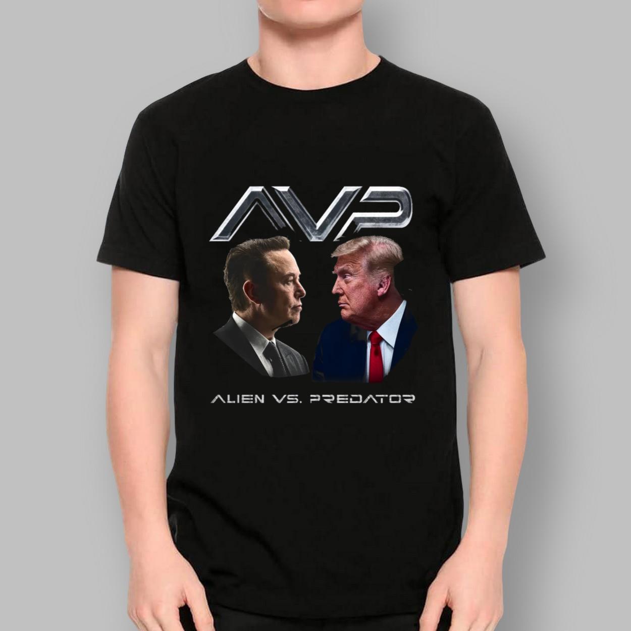 Alien Vs Predator Trump Vs Elon Shirt Alien Vs Predator Trump Vs Elon Shirt