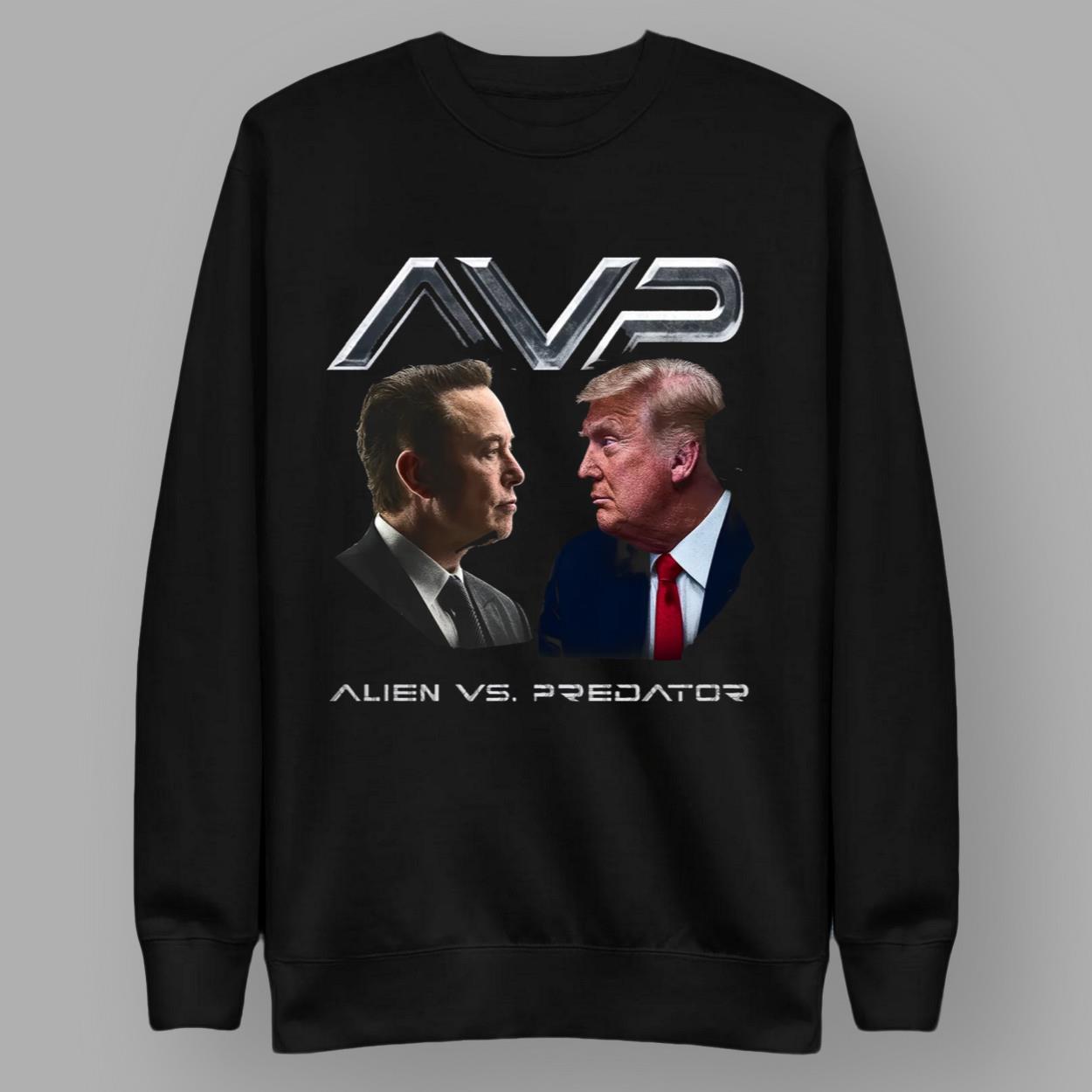 Alien Vs Predator Trump Vs Elon Shirt Alien Vs Predator Trump Vs Elon Shirt