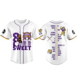 LSU College Baseball World Series 2025 Champions Jersey