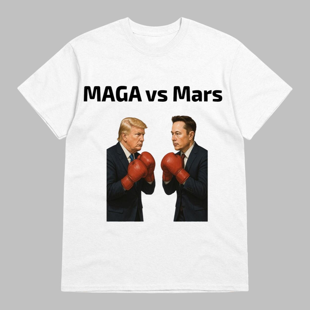 MAGA vs Mars Trump Vs Elon Fight T Shirt MAGA vs Mars Trump Vs Elon Fight T Shirt
