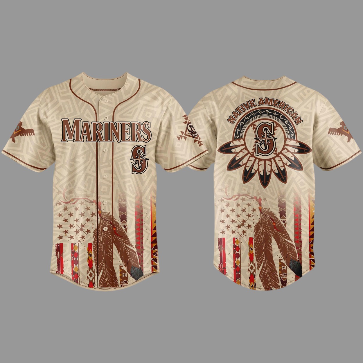 Mariners x Native American Heritage 2025 Baseball Jersey Mariners x Native American Heritage 2025 Baseball Jersey