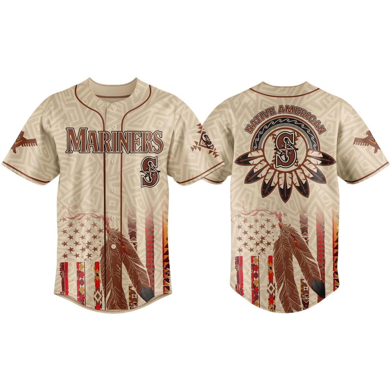 Mariners x Native American Heritage 2025 Baseball Jersey Mariners x Native American Heritage 2025 Baseball Jersey