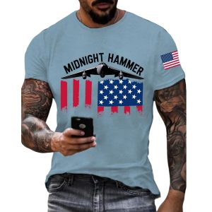Men's Operation Midnight Hammer B-2 Spirit Short-sleeved T-shirt 3 Men's Operation Midnight Hammer B 2 Spirit Short sleeved T shirt