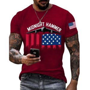 Men's Operation Midnight Hammer B-2 Spirit Short-sleeved T-shirt 2 Men's Operation Midnight Hammer B 2 Spirit Short sleeved T shirt