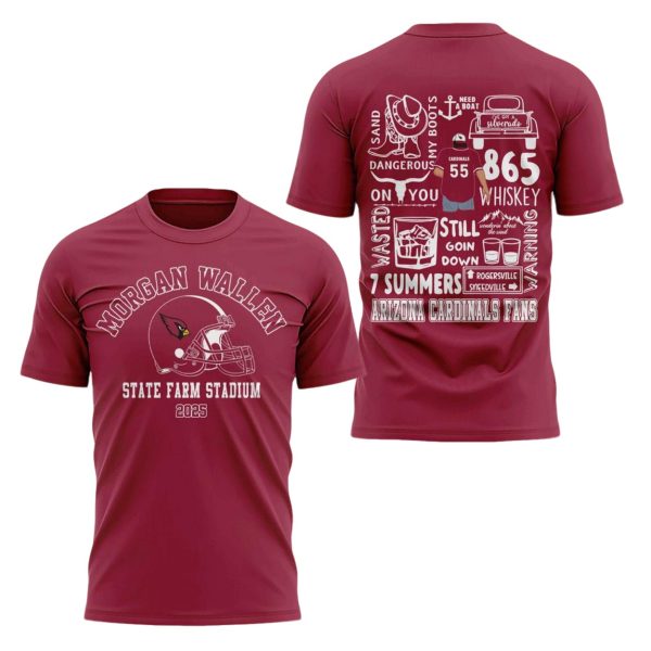 Morgan Wallen x Arizona Cardinals 2025 T-shirt