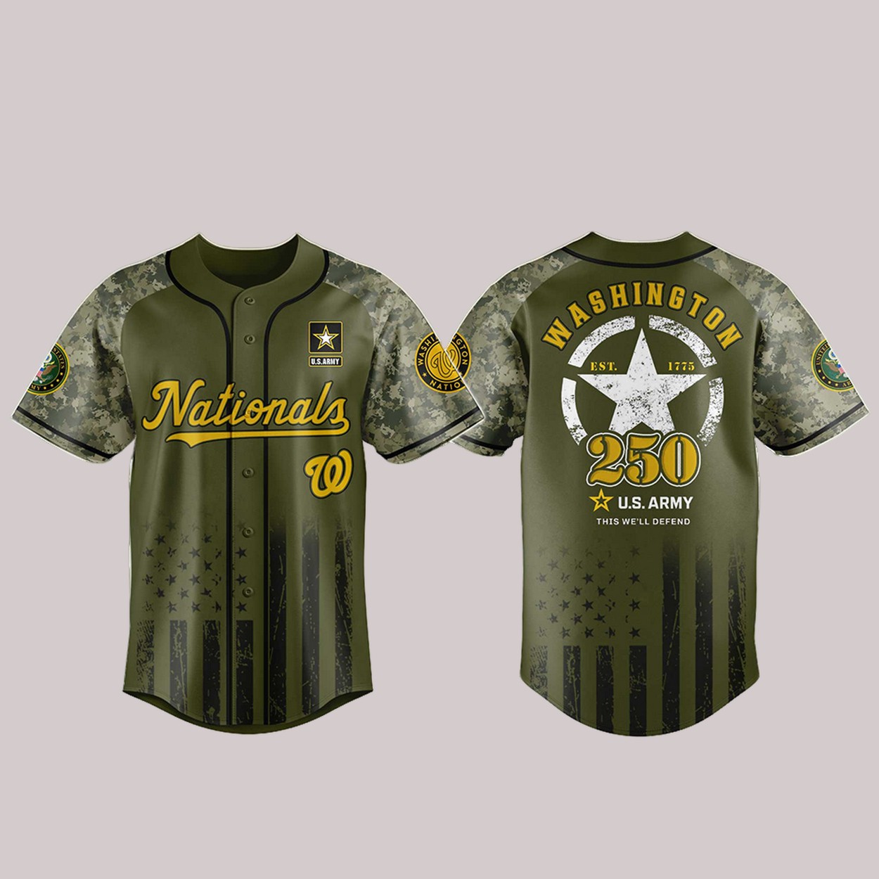 Nationals US Army’s 250th Birthday Celebration Jersey Nationals US Army’s 250th Birthday Celebration Jersey