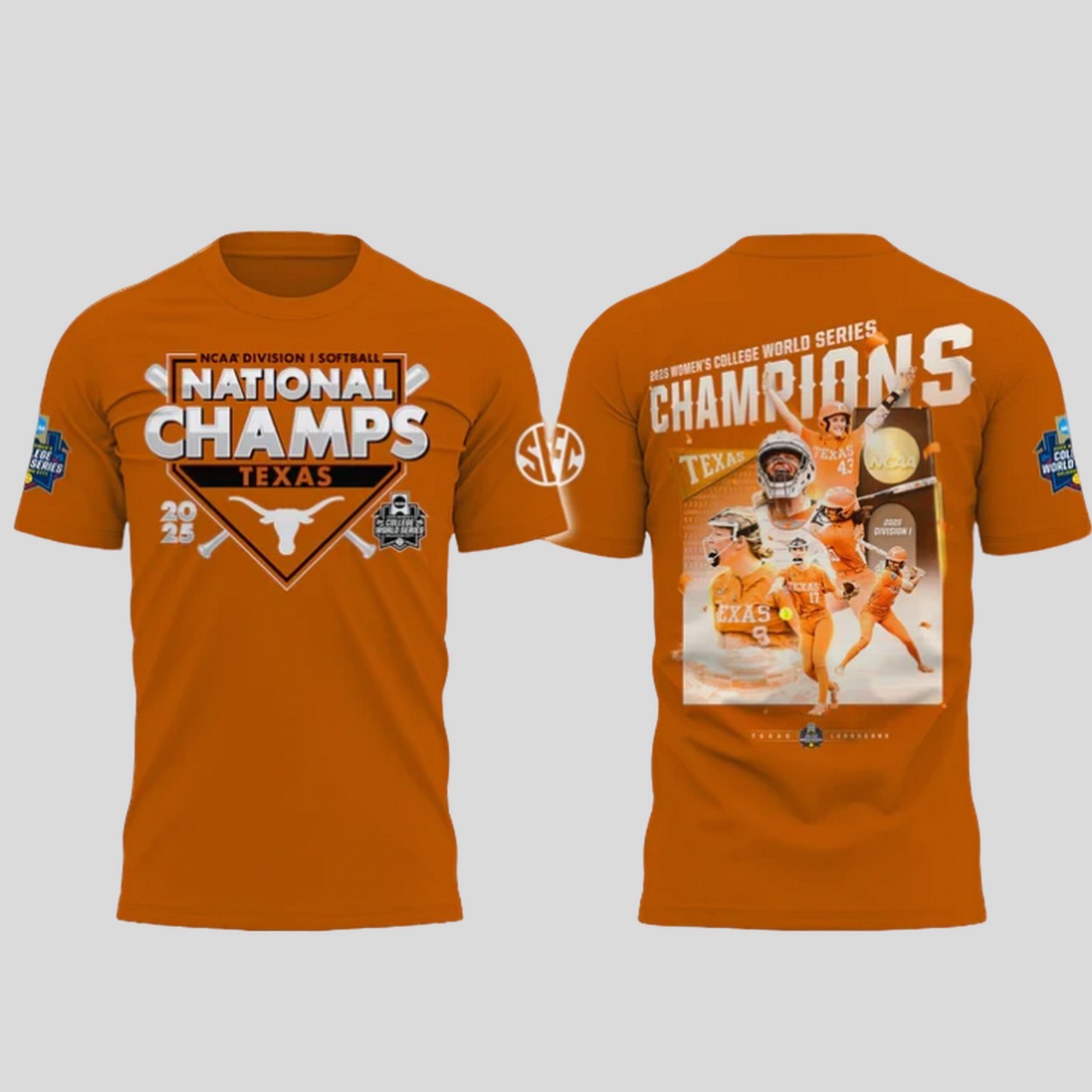 Texas Softball Women's College World Series 2025 Champions Shirt Texas Softball Women's College World Series 2025 Champions Shirt