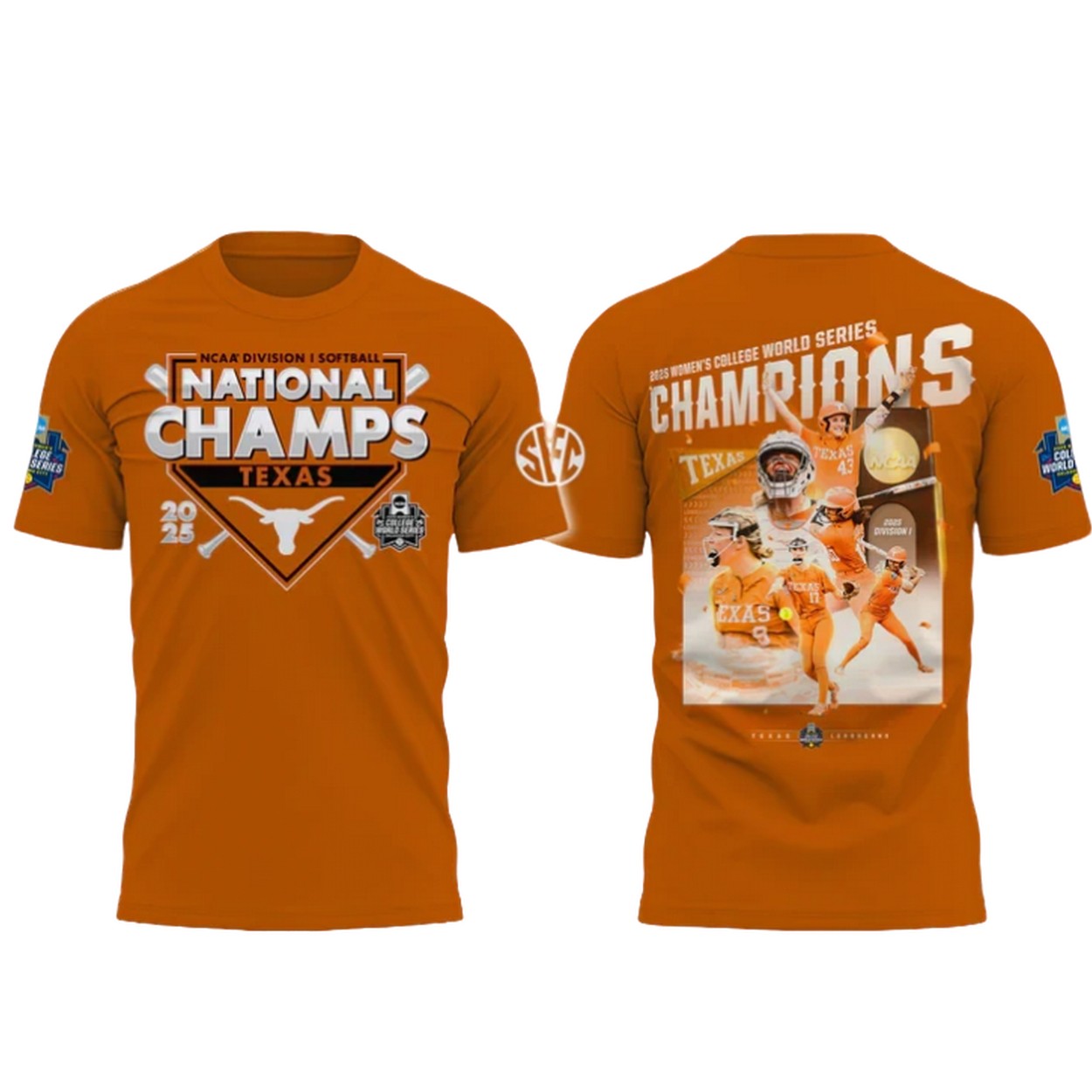 Texas Softball Women’s College World Series 2025 Champions Shirt Texas Softball Women’s College World Series 2025 Champions Shirt