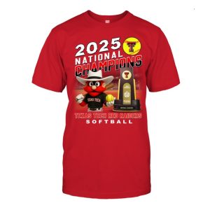 Texas Tech Softball 2025 National Champions Shirt