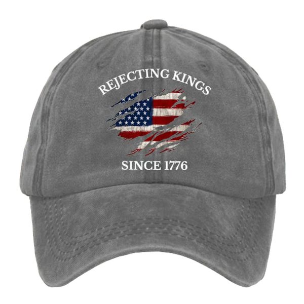Unisex Rejecting Kings Since 1776 Printed Hat