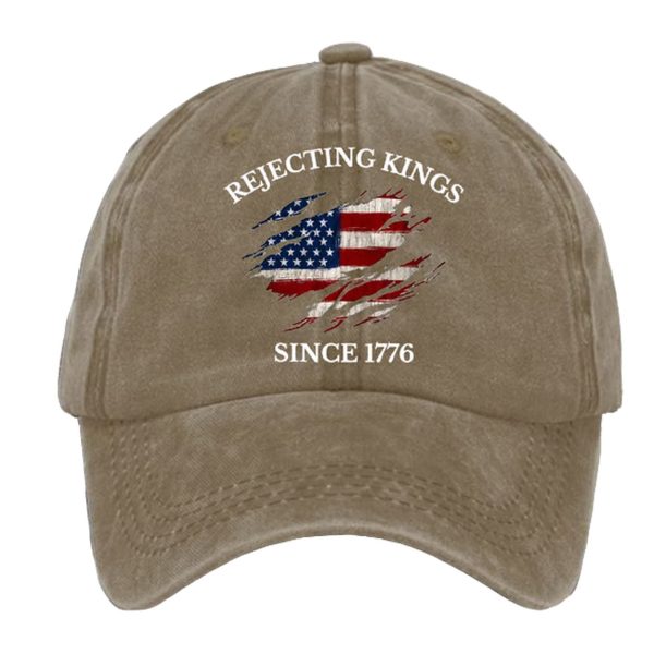 Unisex Rejecting Kings Since 1776 Printed Hat