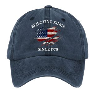 Unisex Rejecting Kings Since 1776 Printed Hat