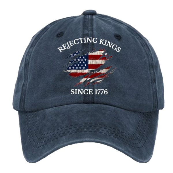 Unisex Rejecting Kings Since 1776 Printed Hat