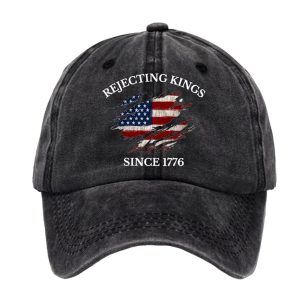 Unisex Rejecting Kings Since 1776 Printed Hat