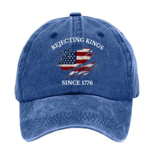 Unisex Rejecting Kings Since 1776 Printed Hat