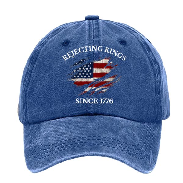 Unisex Rejecting Kings Since 1776 Printed Hat