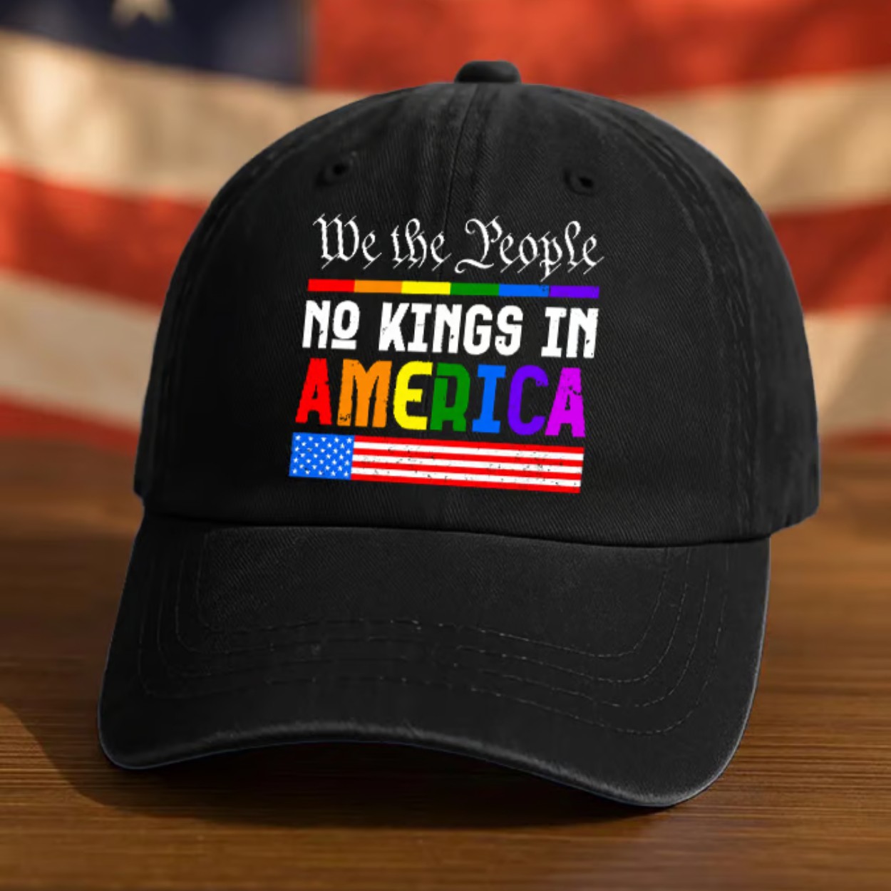 We The People No Kings In America LGBT Pride Hat