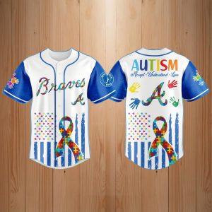 2025 Braves Autism Awareness Month Baseball Jersey