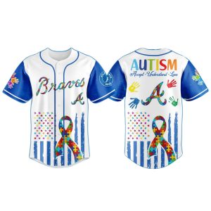 2025 Braves Autism Awareness Month Baseball Jersey