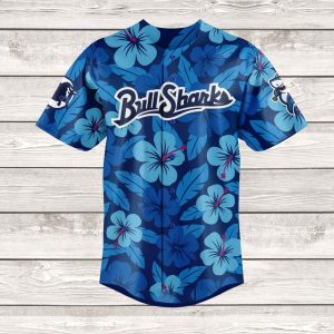 2025 Durham Bulls Sharks Baseball Jersey 2 2025 Durham Bulls Sharks Baseball Jersey
