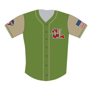2025 Hickory Crawdads Military Jersey Giveaway