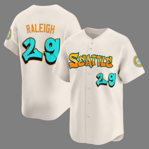2025 Mariners Raleigh Graffiti Emerald Drop Edition Jersey
