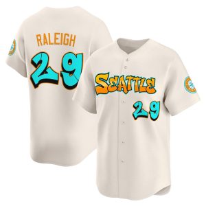 2025 Mariners Raleigh Graffiti Emerald Drop Edition Jersey