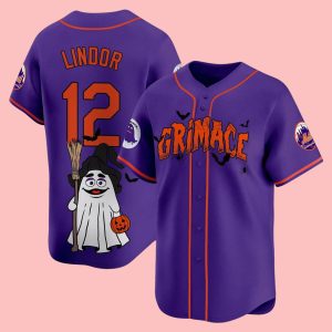 2025 Mets Grimace Halloween Baseball Jersey
