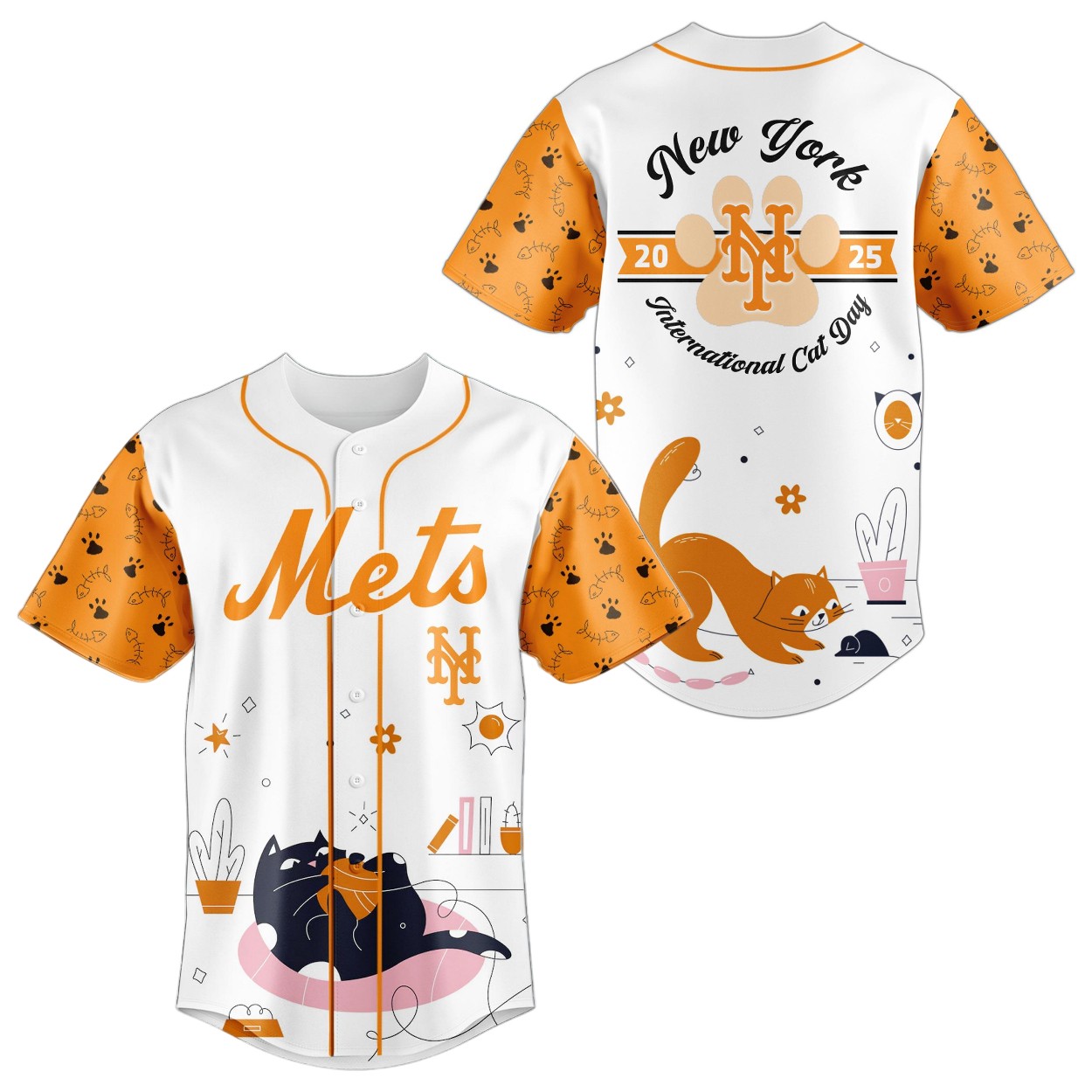 2025 Mets International Cat Day Jersey 2025 Mets International Cat Day Jersey