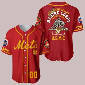 2025 Mets USMC 250th Birthday Jersey