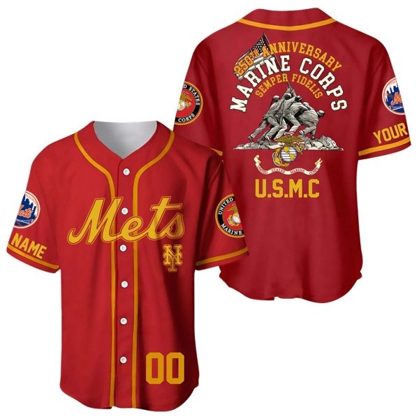 2025 Mets USMC 250th Birthday Jersey