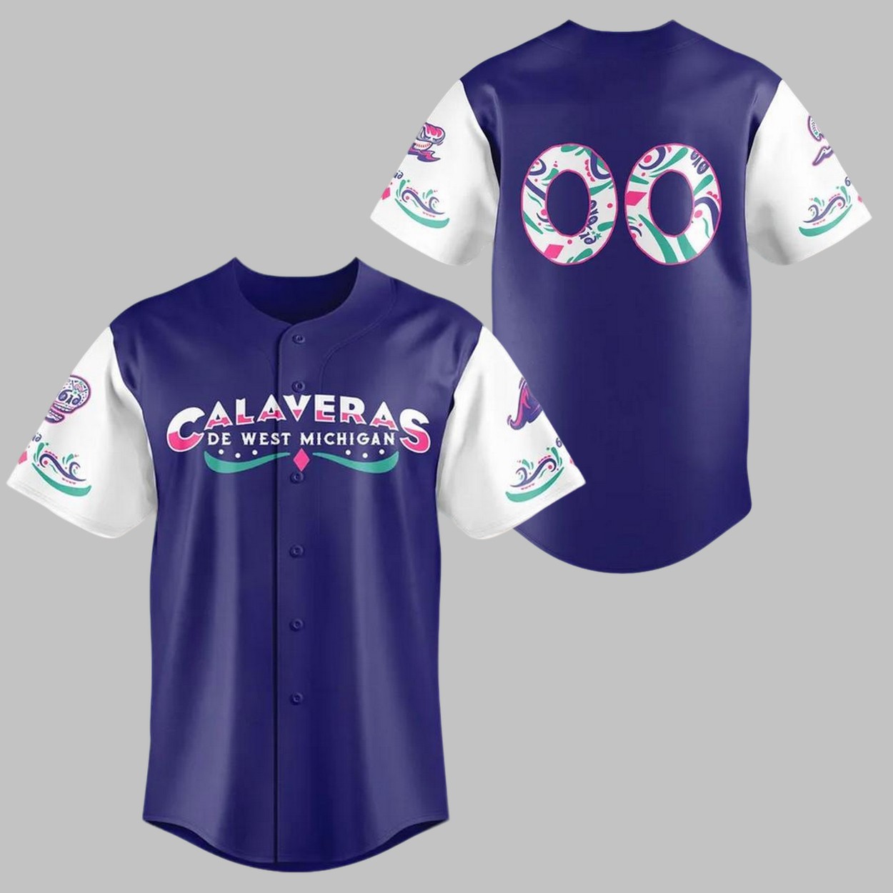 2025 West Michigan Whitecaps Las Calaveras Replica Jersey 2025 West Michigan Whitecaps Las Calaveras Replica Jersey