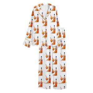 Aperol Spritz Cocktail Satin Pajama Set