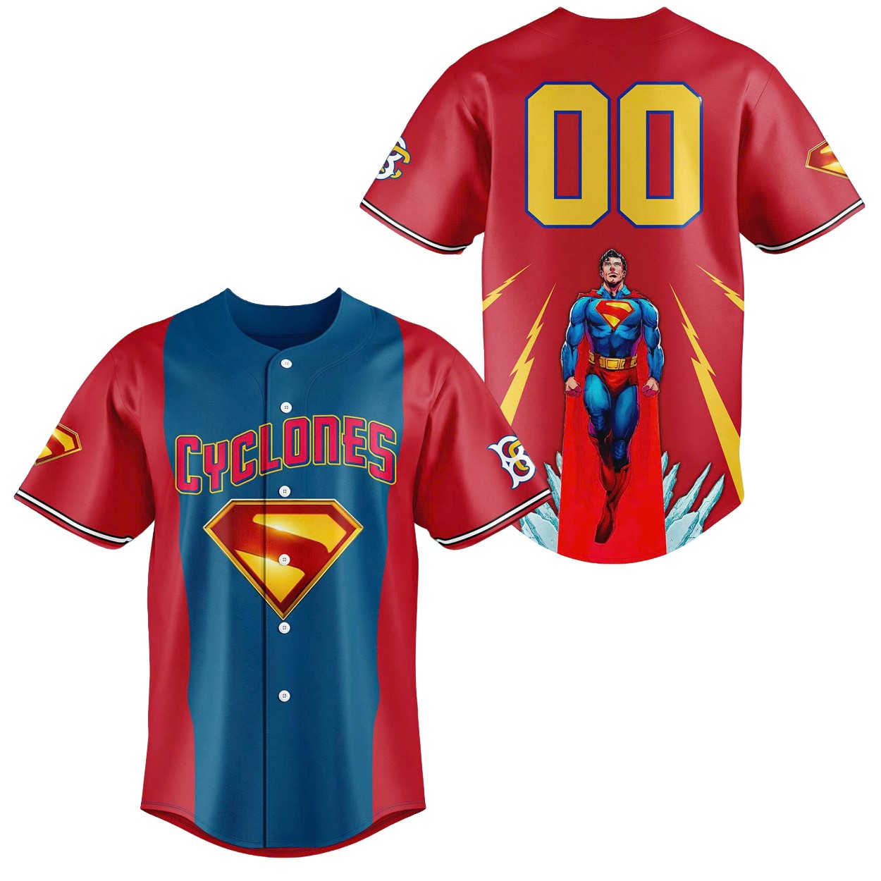 Brooklyn Cyclones x Superman Night Baseball Jersey 2025 Brooklyn Cyclones x Superman Night Baseball Jersey 2025