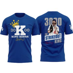 Clayton Kershaw Makes History And Joins The 3000 Strikeout Club Shirt