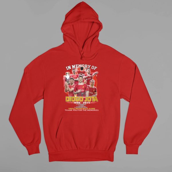 Diogo Jota 1996-2025 You’ll Never Walk Alone Thank You For The Memories Shirt