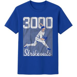 Dodgers Clayton Kershaw 3000 K's Shirt