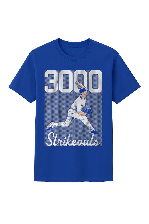 Dodgers Clayton Kershaw 3000 K’s Shirt