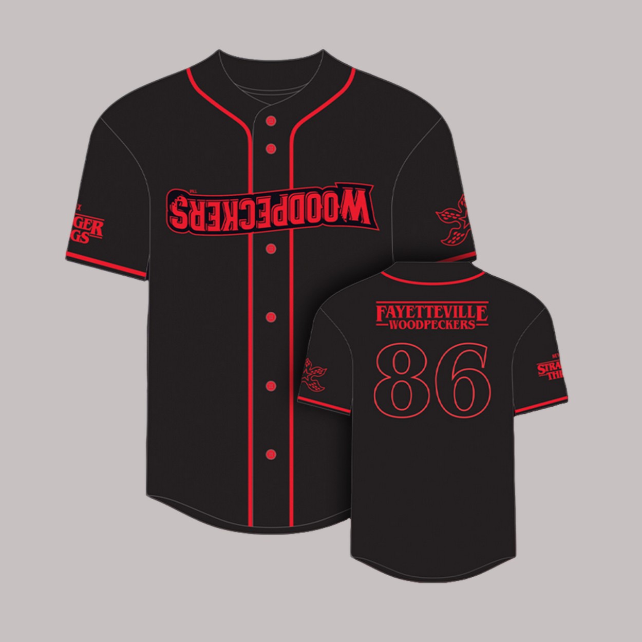 Fayetteville Woodpeckers Stranger Things Replica Jersey Giveaway Fayetteville Woodpeckers Stranger Things Replica Jersey Giveaway