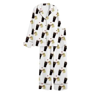 Guinness And Spicy Margarita Satin Pajama Set
