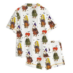 Hocus Pocus Silly Goose Halloween Satin Pajama Set