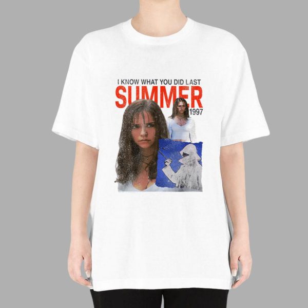 Jennifer Love Hewitt I Know What You Did Last Summer Retro Horror T-Shirt