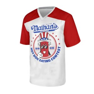 Joey Chestnut 17th Nathan Famous Hot Dog Eating Contest Jersey 2025 1 Joey Chestnut 17th Nathan Famous Hot Dog Eating Contest Jersey 2025