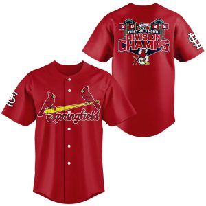 Limited Edition Springfield Cardinals 2025 Divison Champions Baseball Jersey