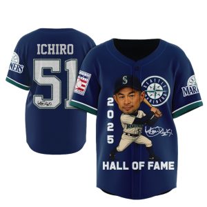 Mariners Ichiro Suzuki 2025 Hall of Fame Jersey