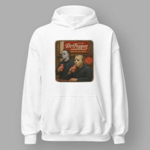 Michael Myers Jason Voorhees Drink Dr Pepper Good For Halloween Shirt