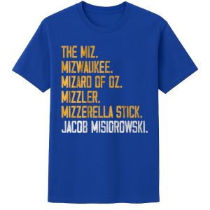 Milwaukee Miz Jacob Misiorowski Blue T Shirt