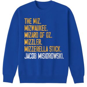 Milwaukee Miz Jacob Misiorowski Blue T Shirt