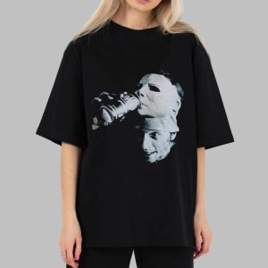 Nick Castle Michael Myers Drinking Dr Pepper Shirt